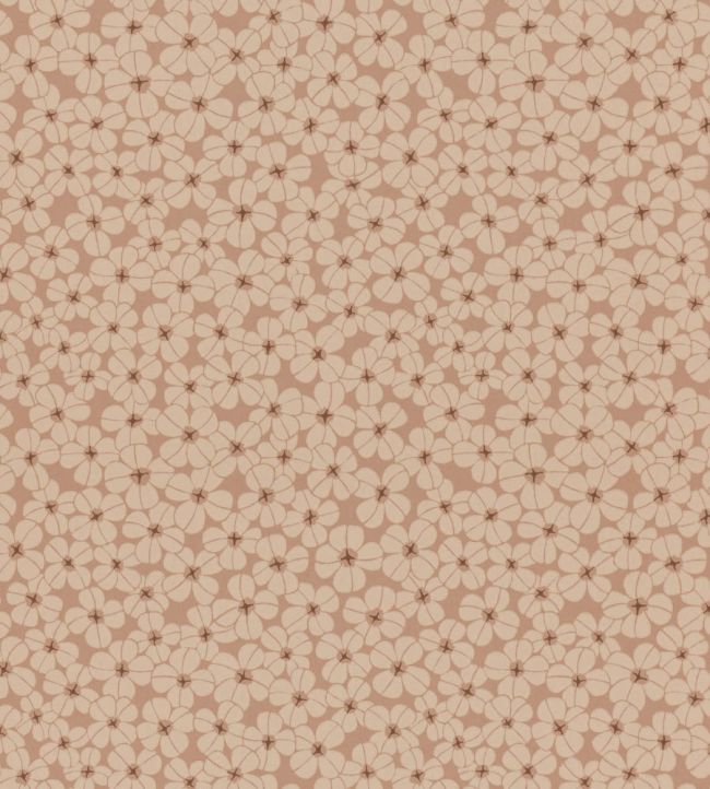 Flower Shower Wallpaper by Langelid Von Bromssen Dusty Coral