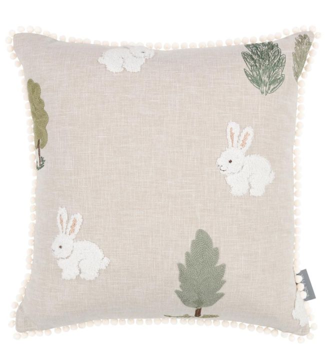 Fluffy Bunnies Cushion 40 x 40cm by Villa Nova Brown