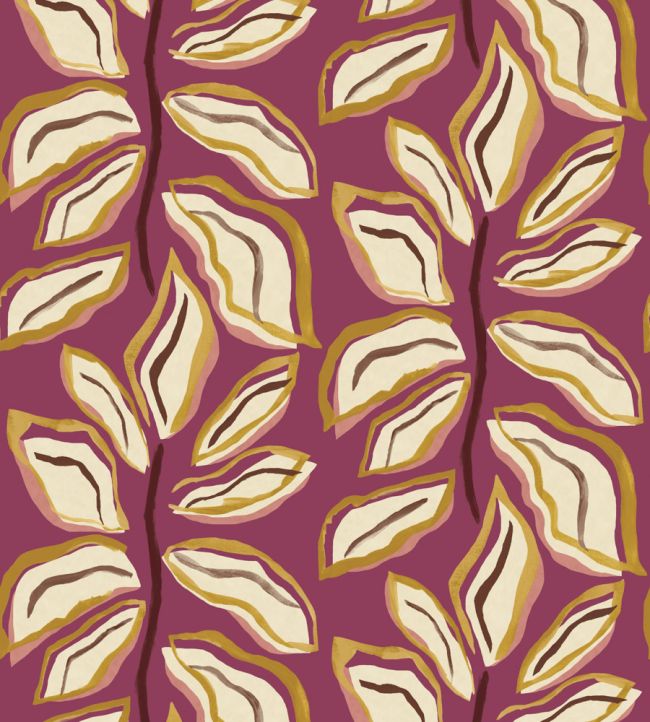 Foli Wallpaper by Ohpopsi Golden Berry