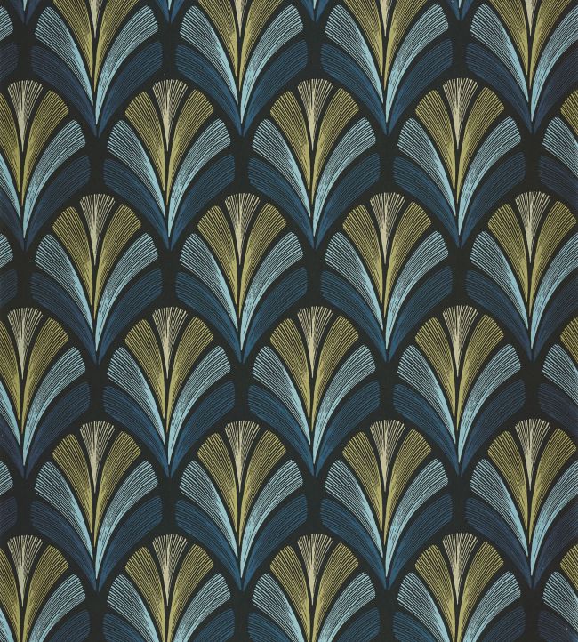 Folies St James Wallpaper by Casadeco Bleu Orage