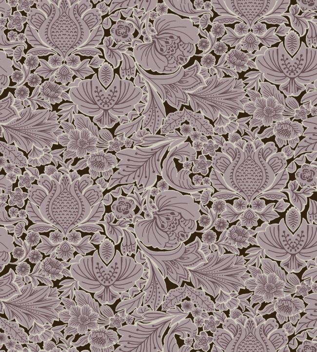 Folk Floral Wallpaper by Parker & Jules Lilac