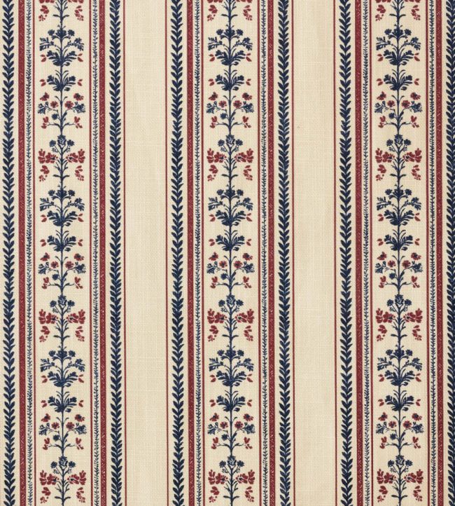 Folk Stripe Fabric by Barneby Gates Cream