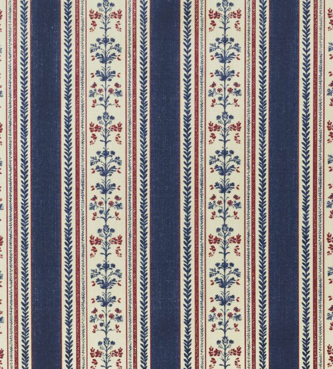 Folk Stripe Fabric by Barneby Gates Navy