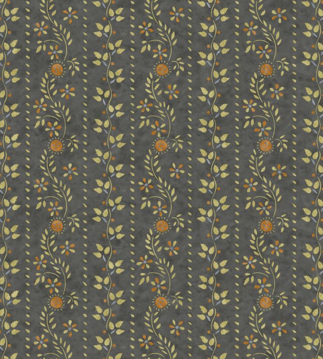 Folklore Wallpaper by Lewis & Wood Charcoal Lime