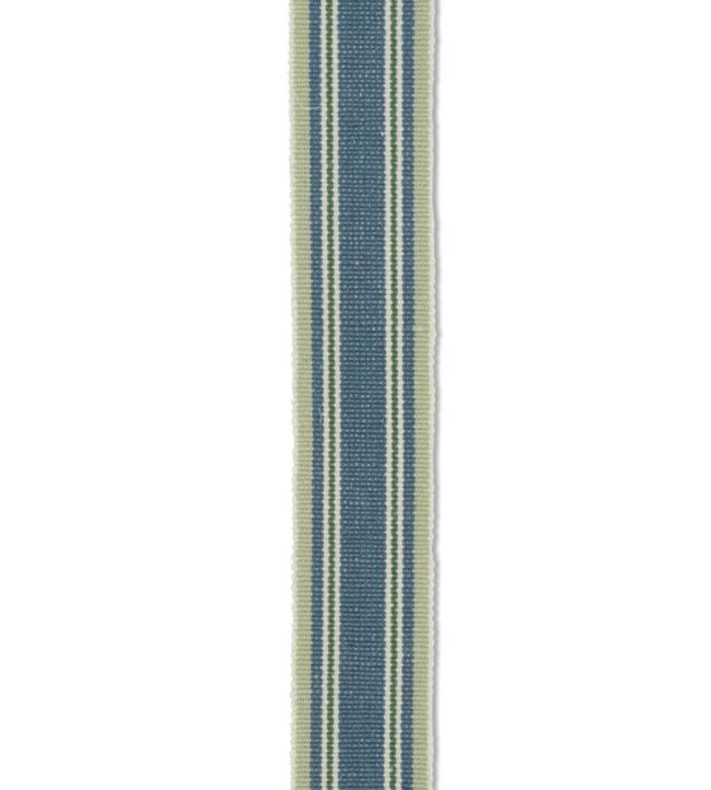Folkloric Stripe Braid Trimming by Volga Linen Delft Blue