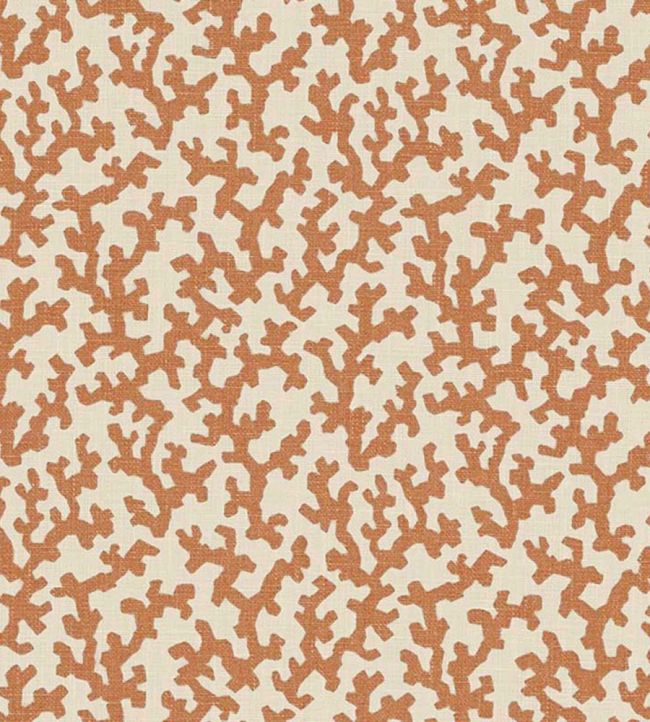 Folly Fabric by Schumacher Burnt Orange