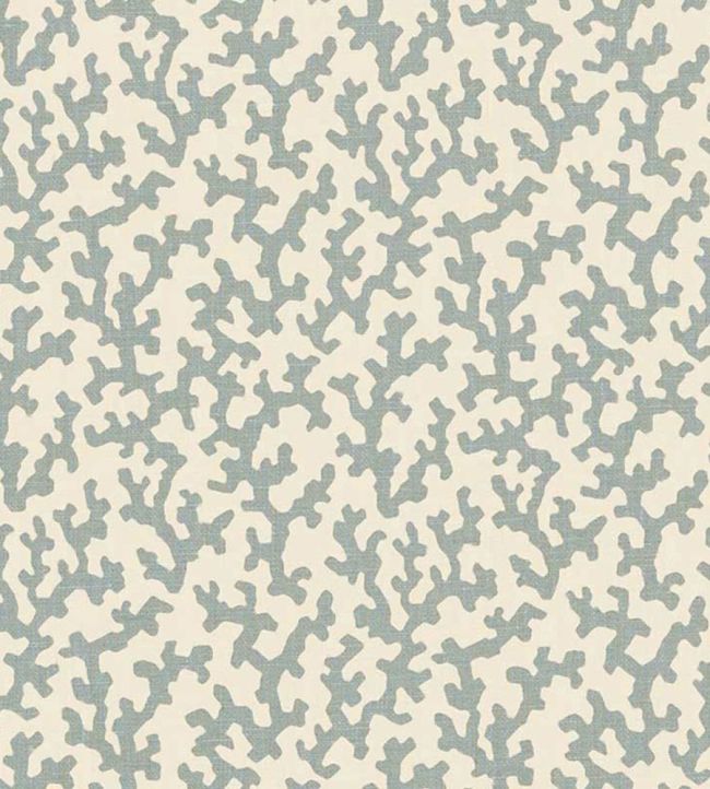Folly Fabric by Schumacher Orpington Blue