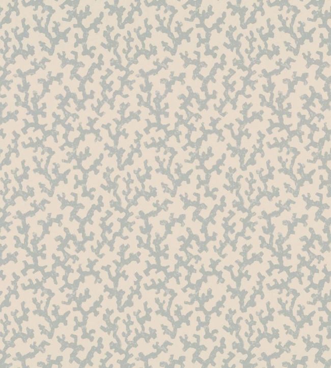 Folly Wallpaper by Schumacher Orpington Blue