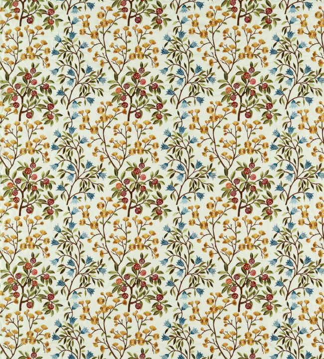 Foraging Embroidery Fabric by Sanderson Rowanberry