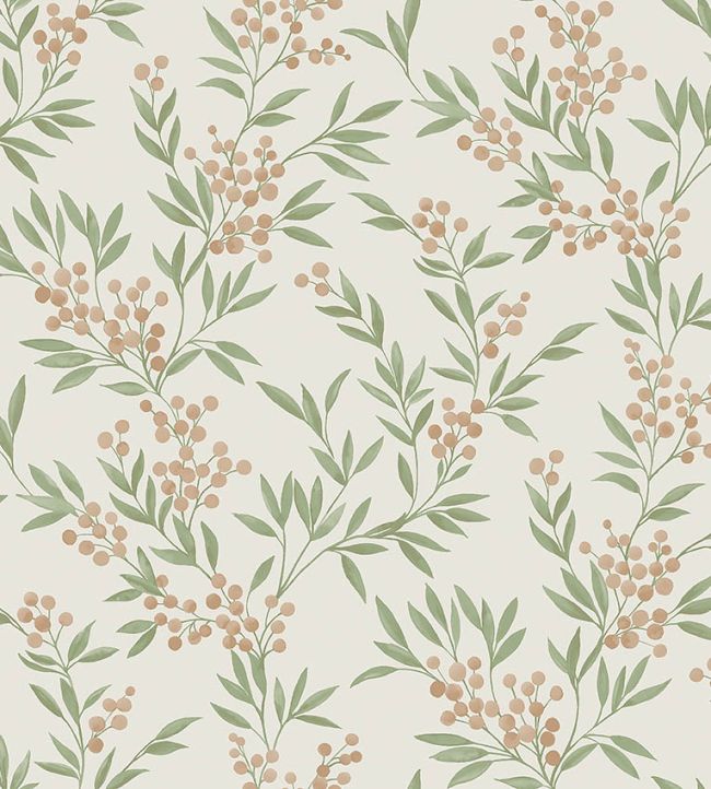 Forest Berries Wallpaper by Borastapeter Pink/Green