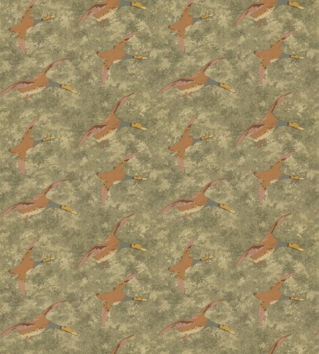 Forest Ducks Fabric by Mulberry Home Lovat