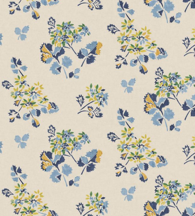 Forest Flower Wallpaper by GP & J Baker Blue/Green