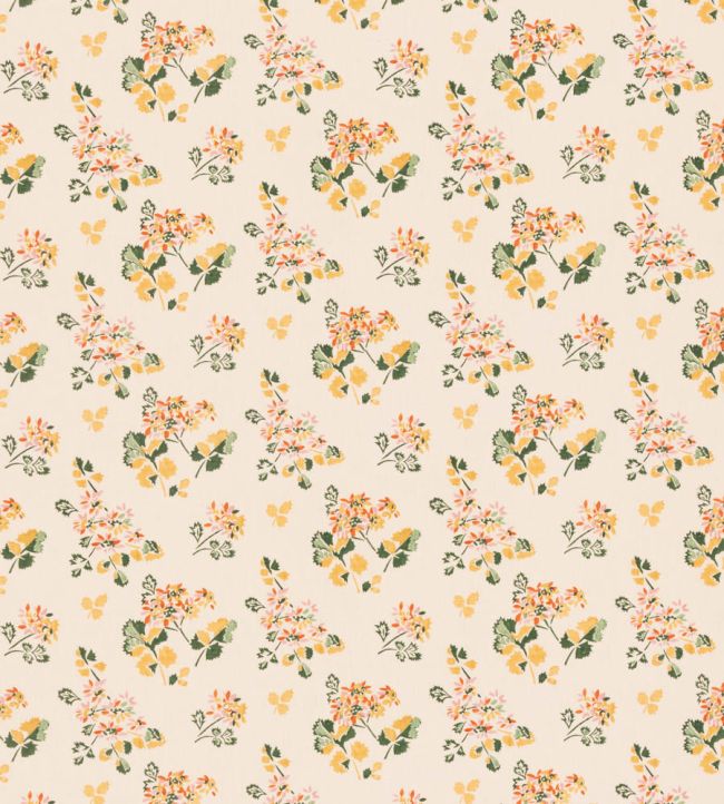Forest Flower Fabric by GP & J Baker Spice/Ochre