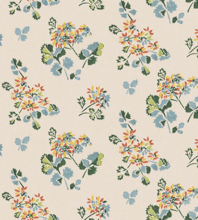 Forest Flower Wallpaper by GP & J Baker Teal/Spice