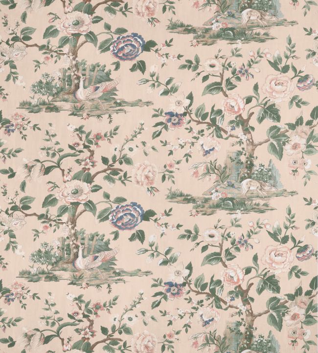 Forest Lodge Fabric by Thibaut Apricot