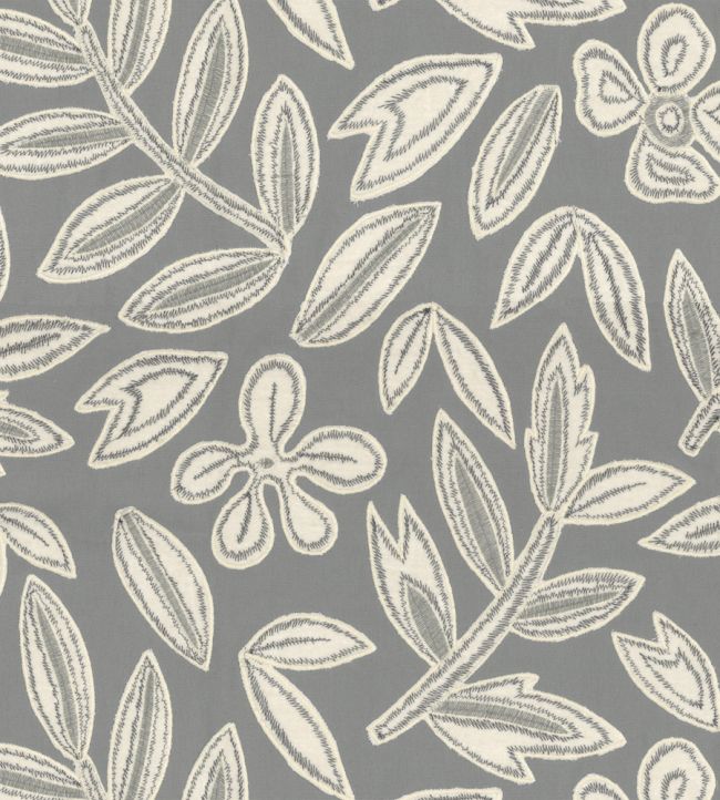 Forget Me Not Fabric by Casamance Pierre Bleue