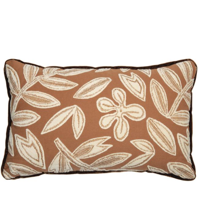 Forget Me Not Cushion 30 x 50cm by Maison Casamance Orange Terreux