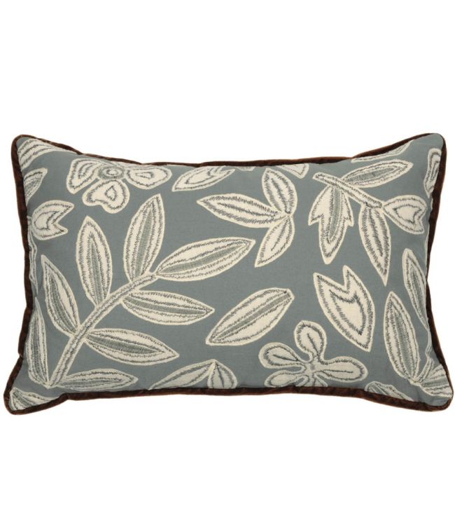 Forget Me Not Cushion 30 x 50cm by Maison Casamance Pierre Bleue