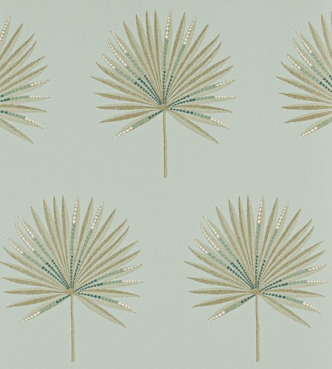 Fortunei Wallpaper by Jane Churchill Aqua
