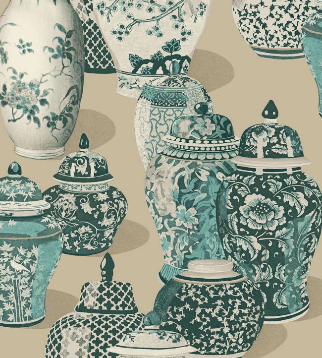 Fragile Wallpaper by Eijffinger Green
