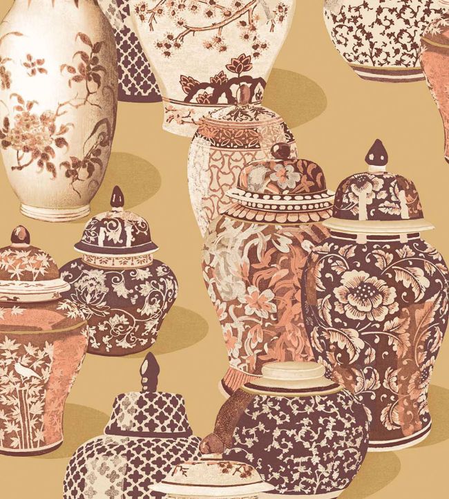 Fragile Wallpaper by Eijffinger Orange