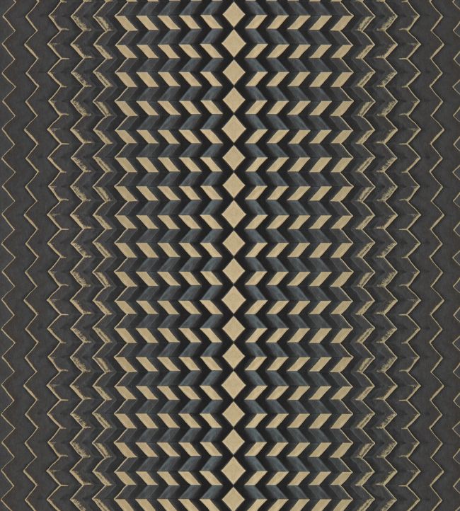 Fragment Wallpaper by Clarke & Clarke Charcoal/Gold