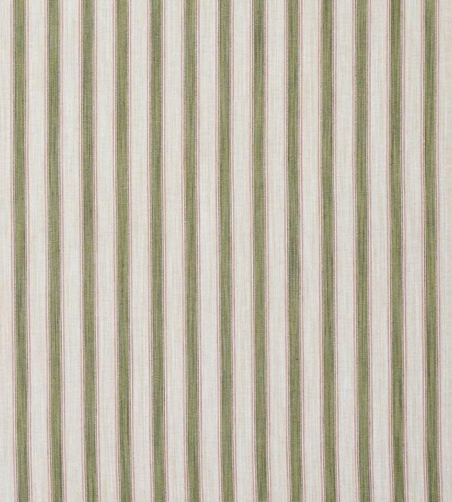 Frances Stripe Fabric by Colefax and Fowler Olive