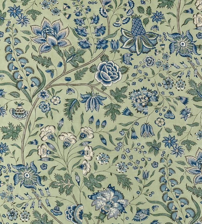 Francois Fabric by Anna French Green and Blue