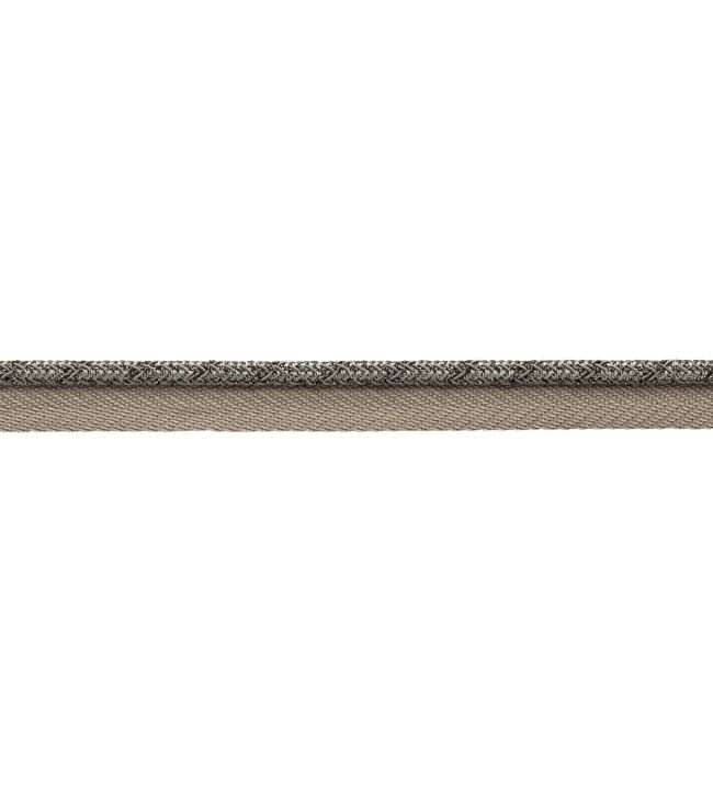 Francoise Metallic Cord with Tape Trimming by Samuel & sons Antique Silver