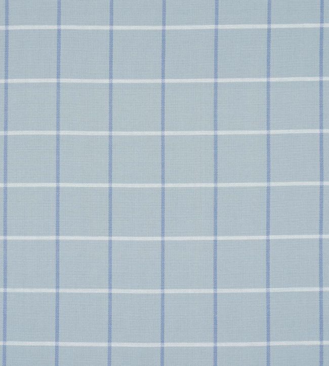 Frannie Windowpane Fabric by Schumacher China Blue