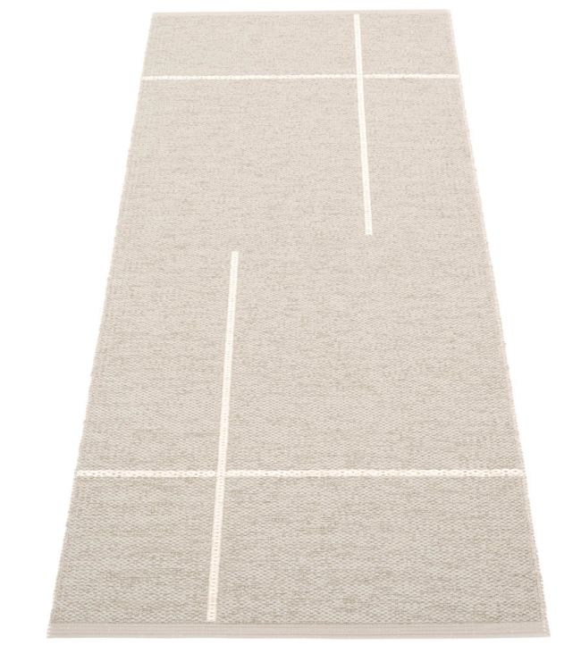 Pappelina Fred Runner rug Linen/Vanilla FR9F727 Linen/Vanilla