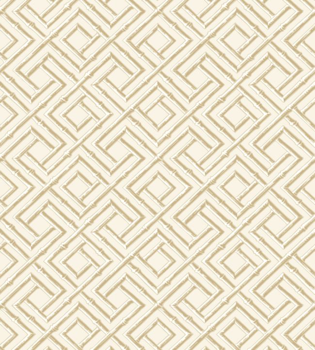 French Lattice Wallpaper by Thibaut Beige