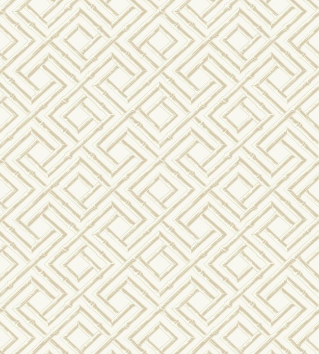 French Lattice Wallpaper by Thibaut Cream