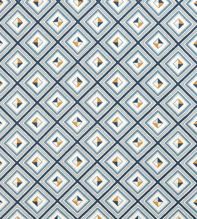 Fresco Fabric by Christopher Farr Cloth Indigo