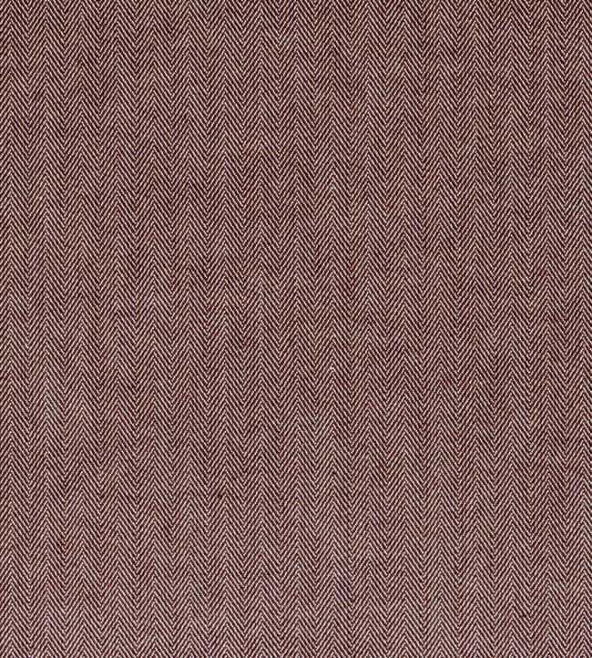 Fresco Herringbone Fabric by Ian Mankin Brown