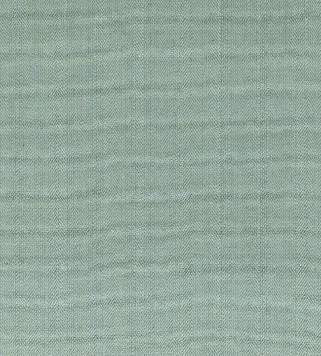 Fresco Herringbone Fabric by Ian Mankin Seagreen