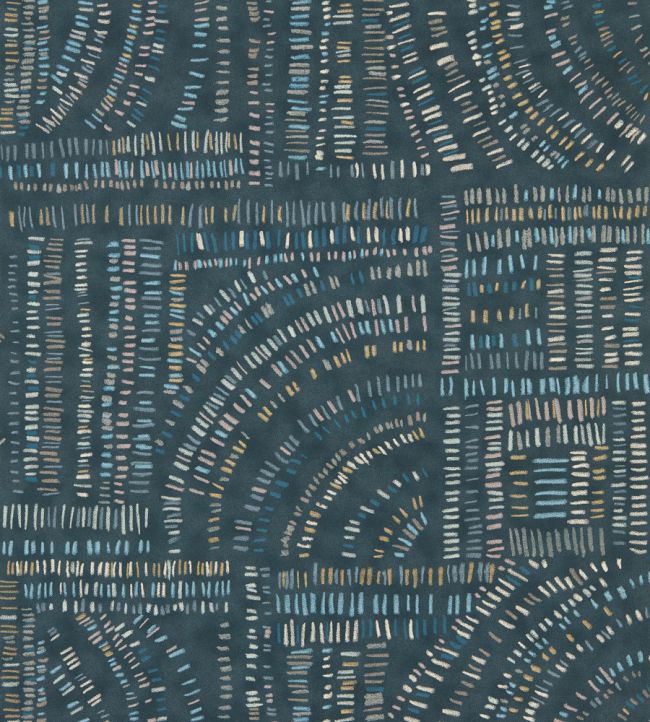 Frescoes Wallpaper by Harlequin Sapphire/Kyanite/Quartz