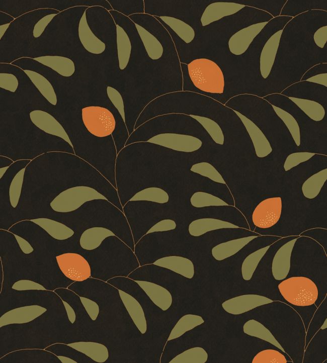 Fresh Lemons Wallpaper by Tres Tintas Black