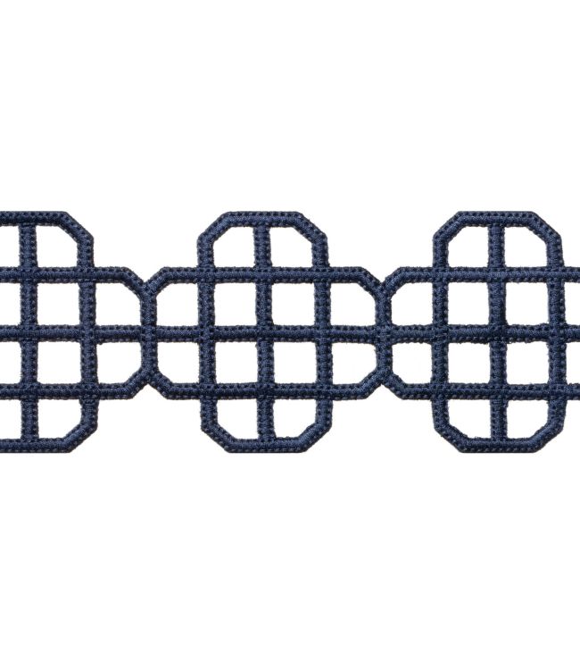 Fret Applique Trimming by Thibaut Navy
