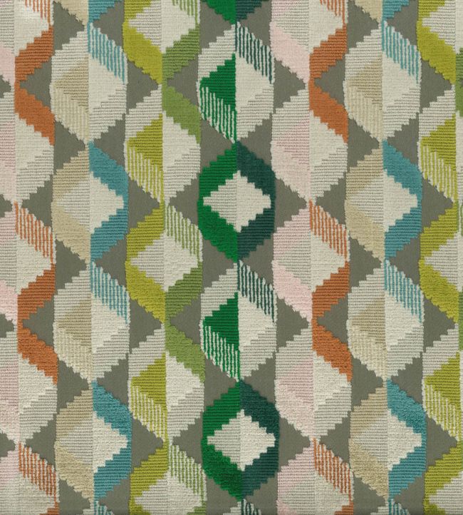 Freya Fabric by Osborne & Little Emerald/Chartreuse/Peacock