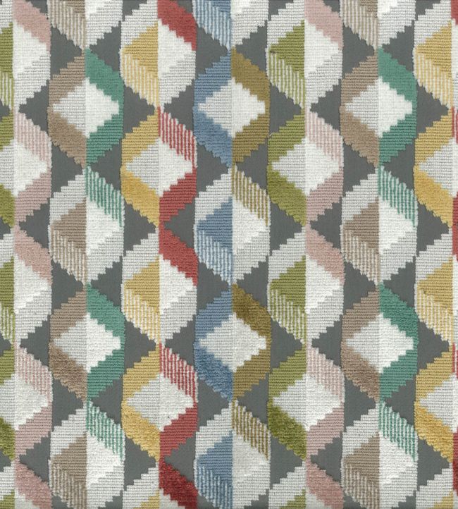 Freya Fabric by Osborne & Little Silver/Blush/Aqua