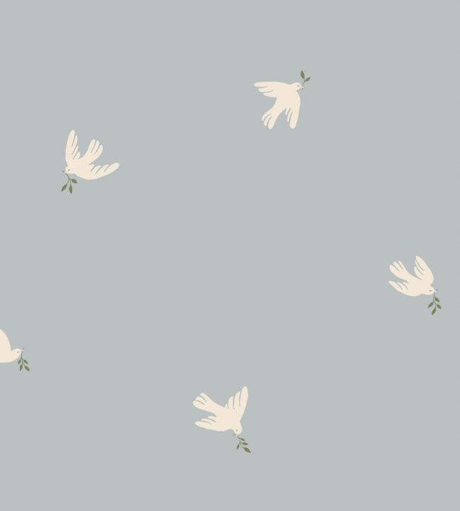 Frida Wallpaper by Sandberg Light Blue