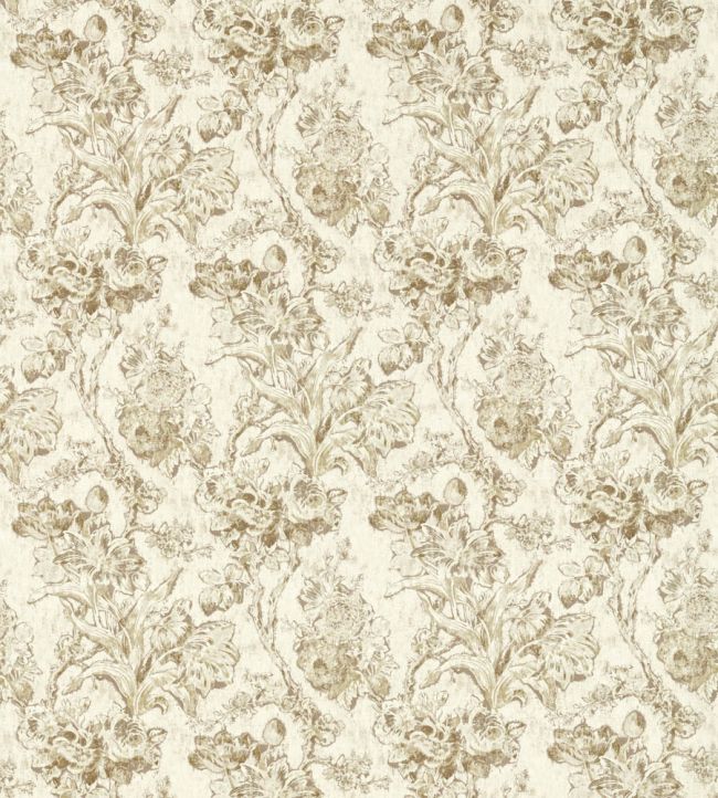 Fringed Tulip Toile Fabric by Sanderson Jute