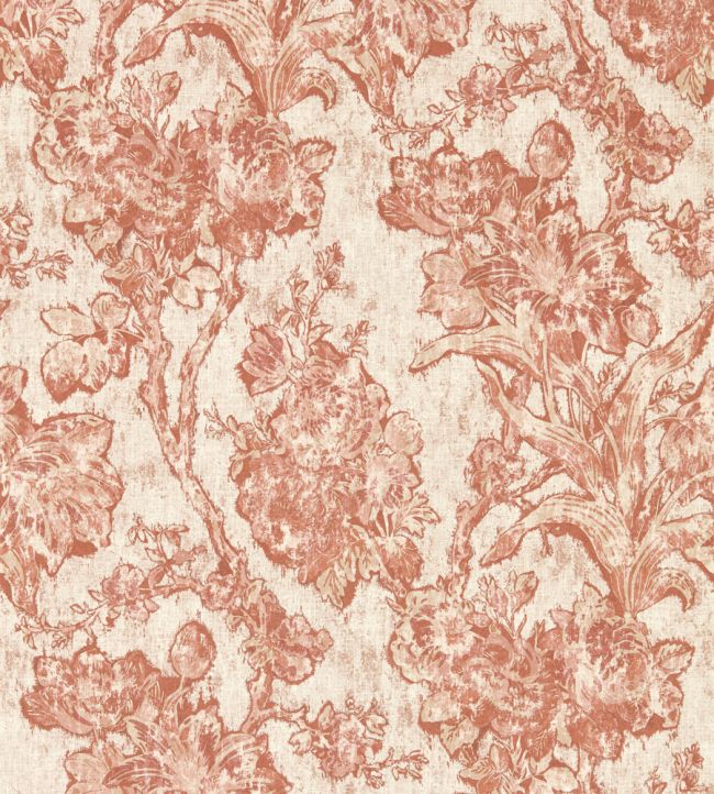 Fringed Tulip Toile Wallpaper by Sanderson Putty