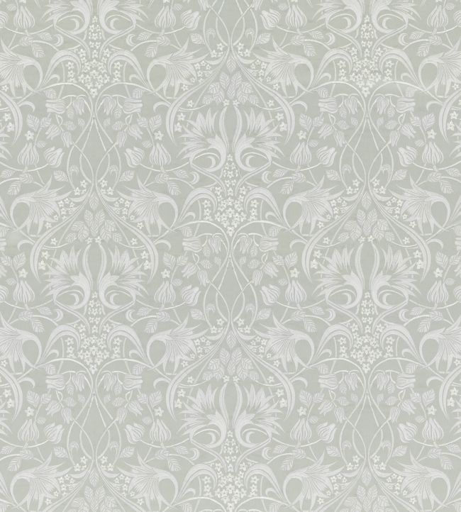 Fritillerie Embroidery Fabric by GP & J Baker Aqua