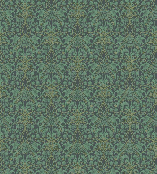 Fritillerie Wallpaper by GP & J Baker Indigo/Teal