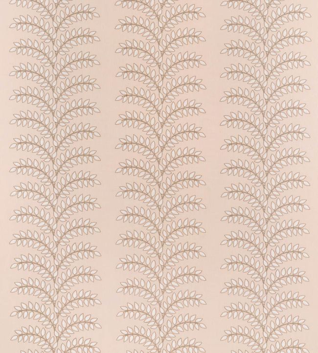 Frondescence Embroidery Fabric by Anna French Blush