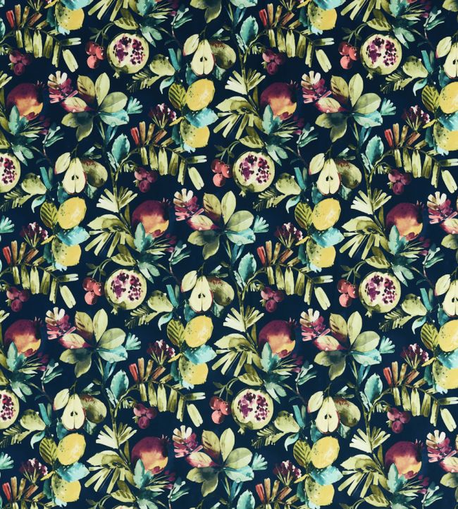 Fruta Velvet Fabric by Studio G Midnight