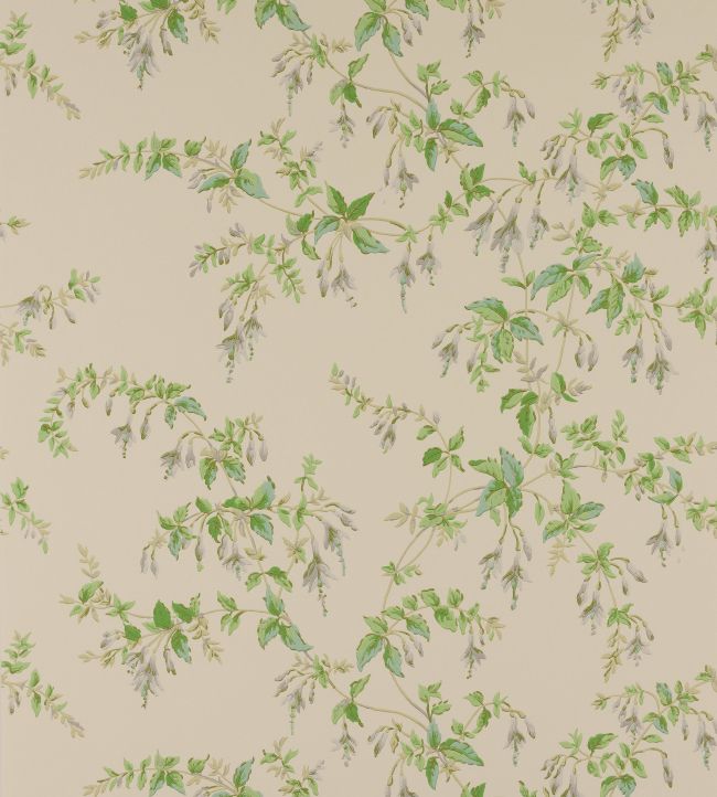 Fuchsia Wallpaper by Colefax and Fowler Grey/Green