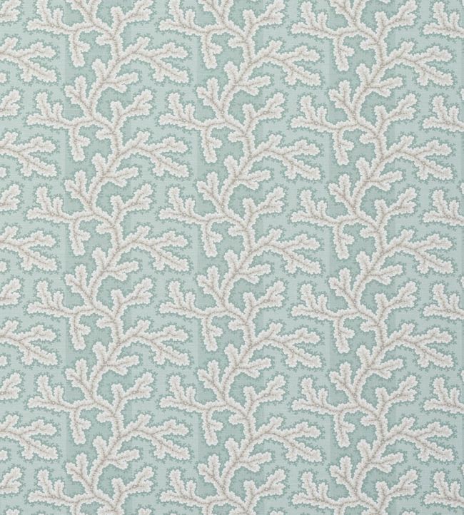 Fulwood Fabric by Colefax and Fowler Aqua